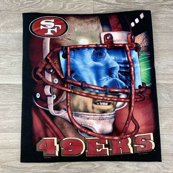 RARE VTG NFL San Francisco 49ers 90s 1996 Nutmeg Lee Sport USA T-Shirt Mens XL - Picture 1 of 11